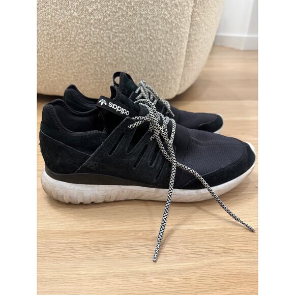 ADIDAS ORIGINALS TUBULAR RADIAL BB2401 BLACK MEN'S Sneakers Size 12 $130 - Picture 2 of 7